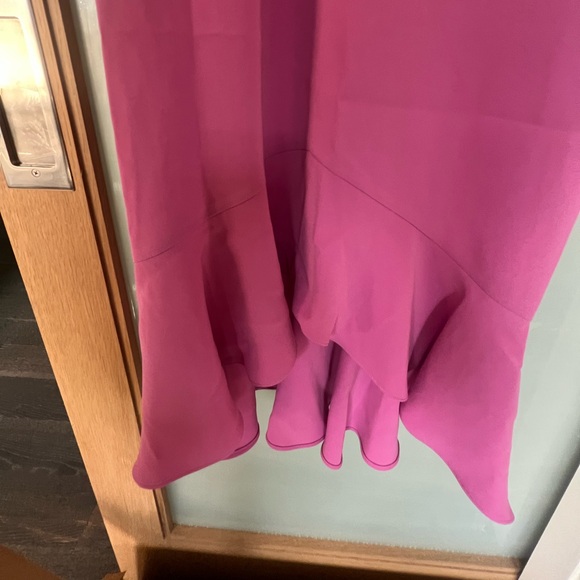 Shoshanna Pink Dress Asymmetrical Neckline Size 8 - Picture 2 of 6